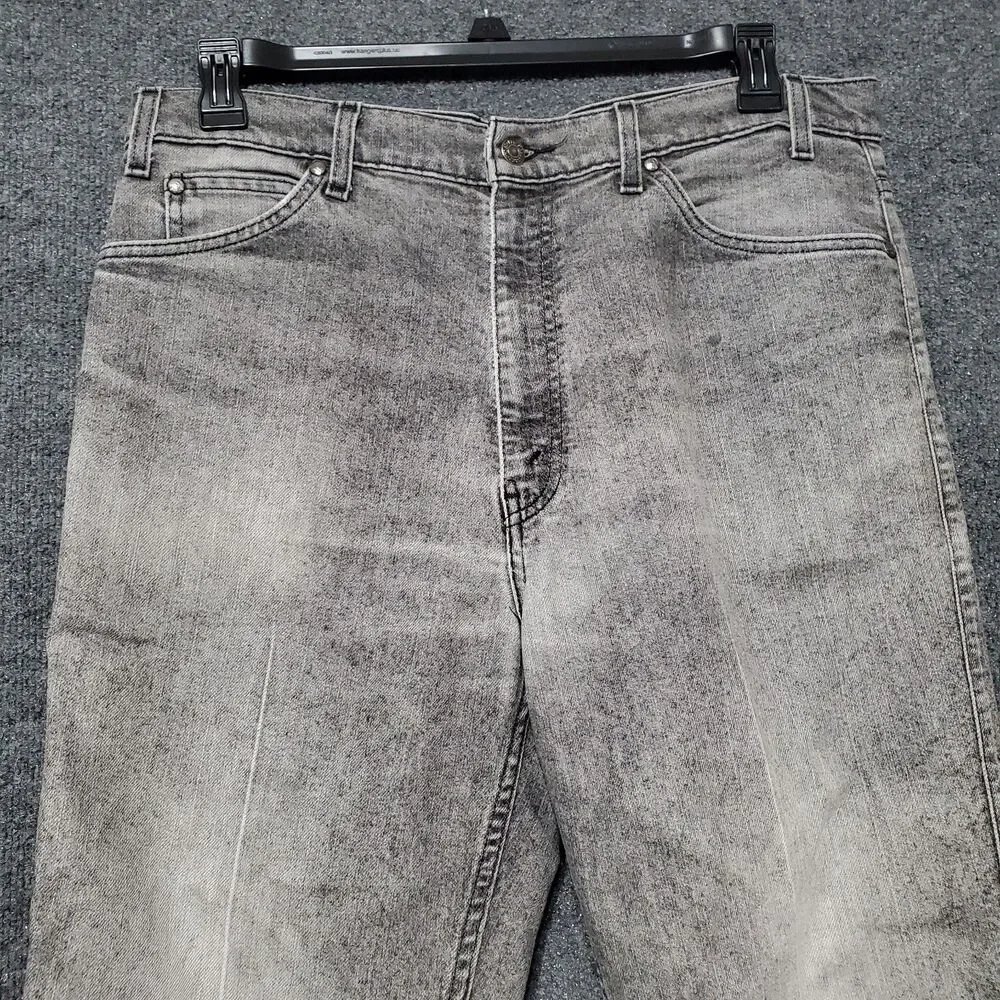 Vintage Levi's 540 Jeans Mens 36 Gray Acid Wash Denim Relaxed Fit 90s Brown Tag